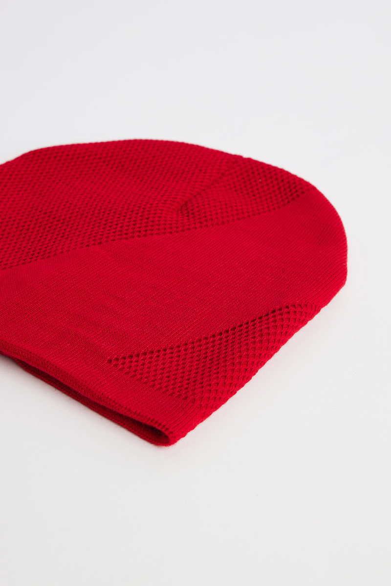 Woven Red Beanie