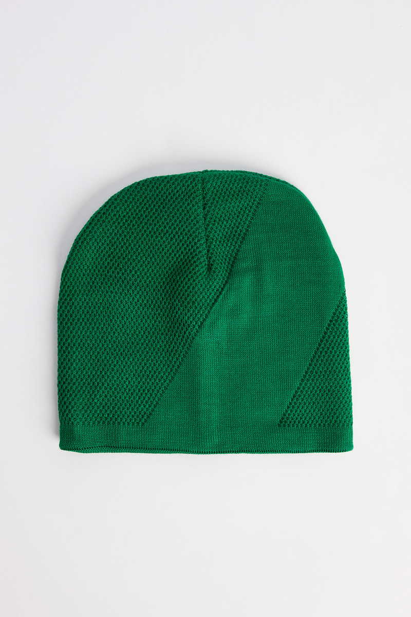 Woven Green Beanie