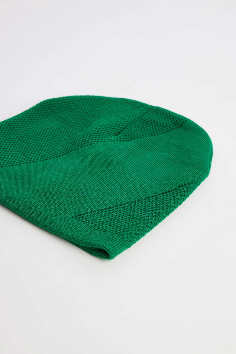 Woven Green Beanie