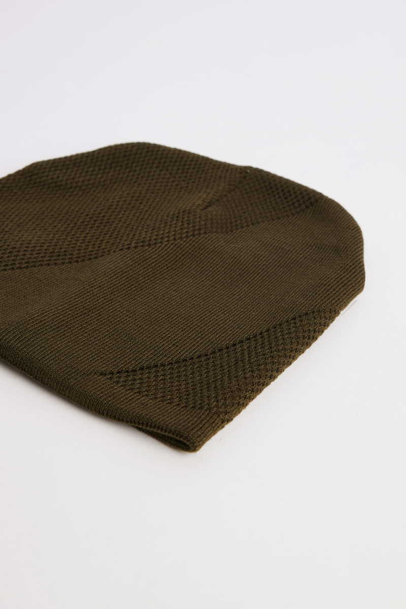 Woven Khaki Beanie