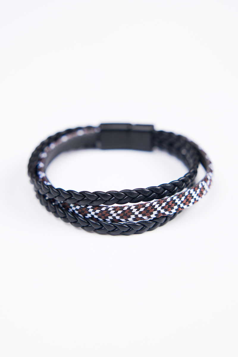 Leather Black Bracelet