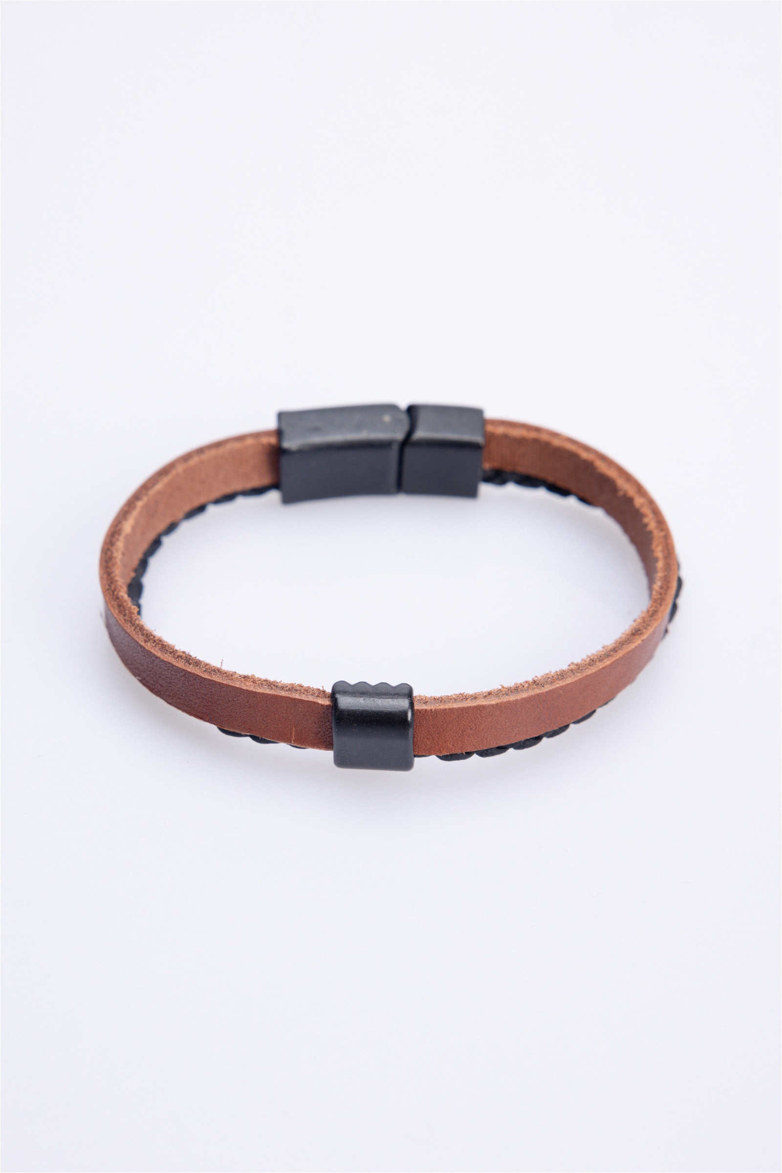 Leather Tabac Bracelet