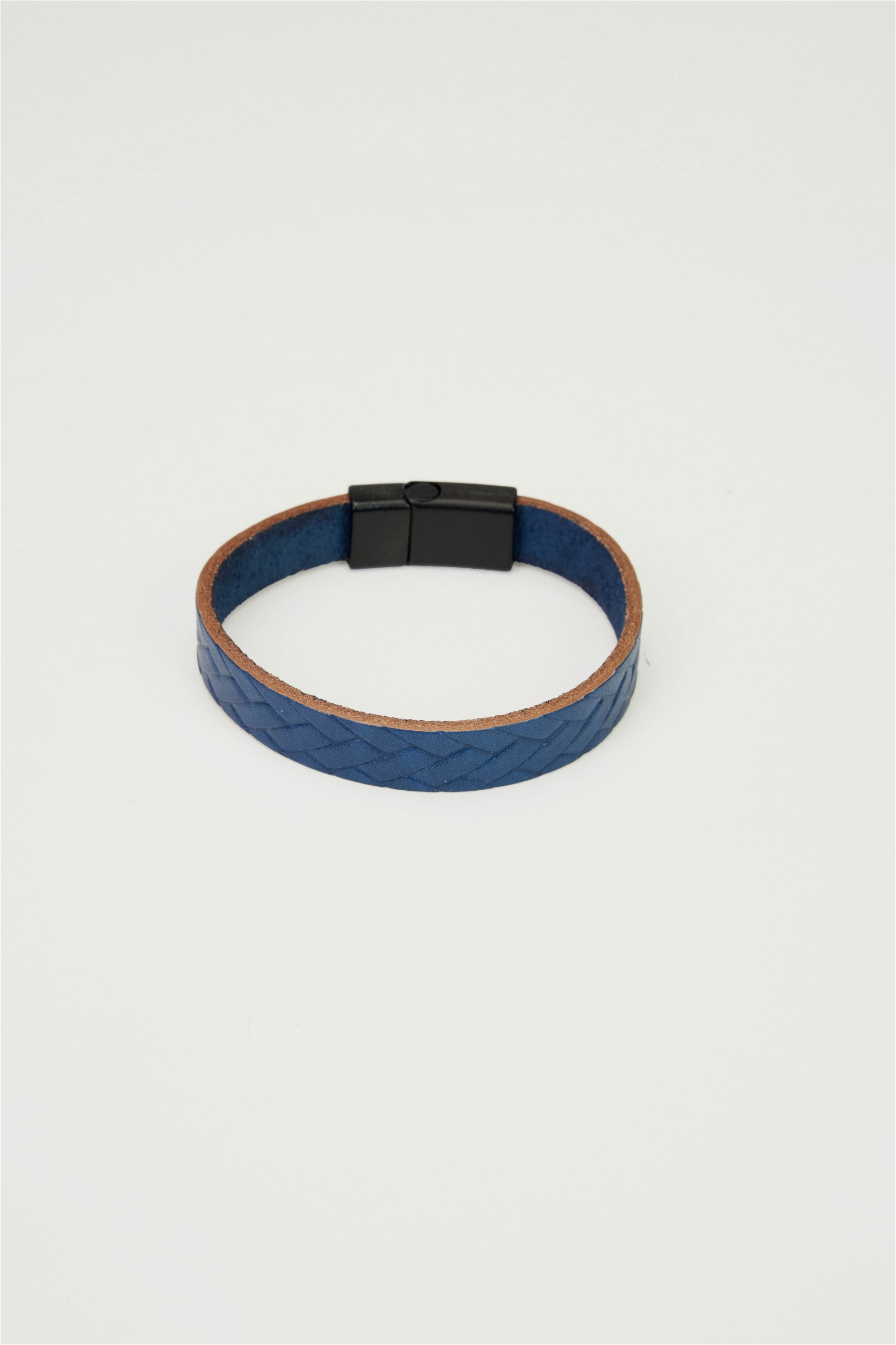 Leather Navy Blue Bracelet