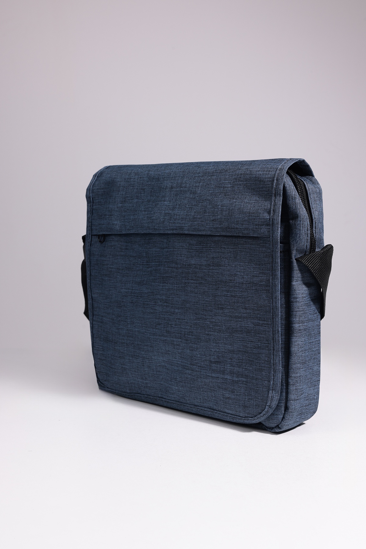 Textured Navy Blue Bag