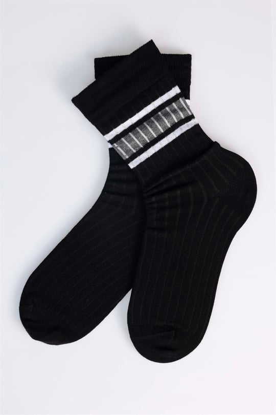 Knitted Black Socks