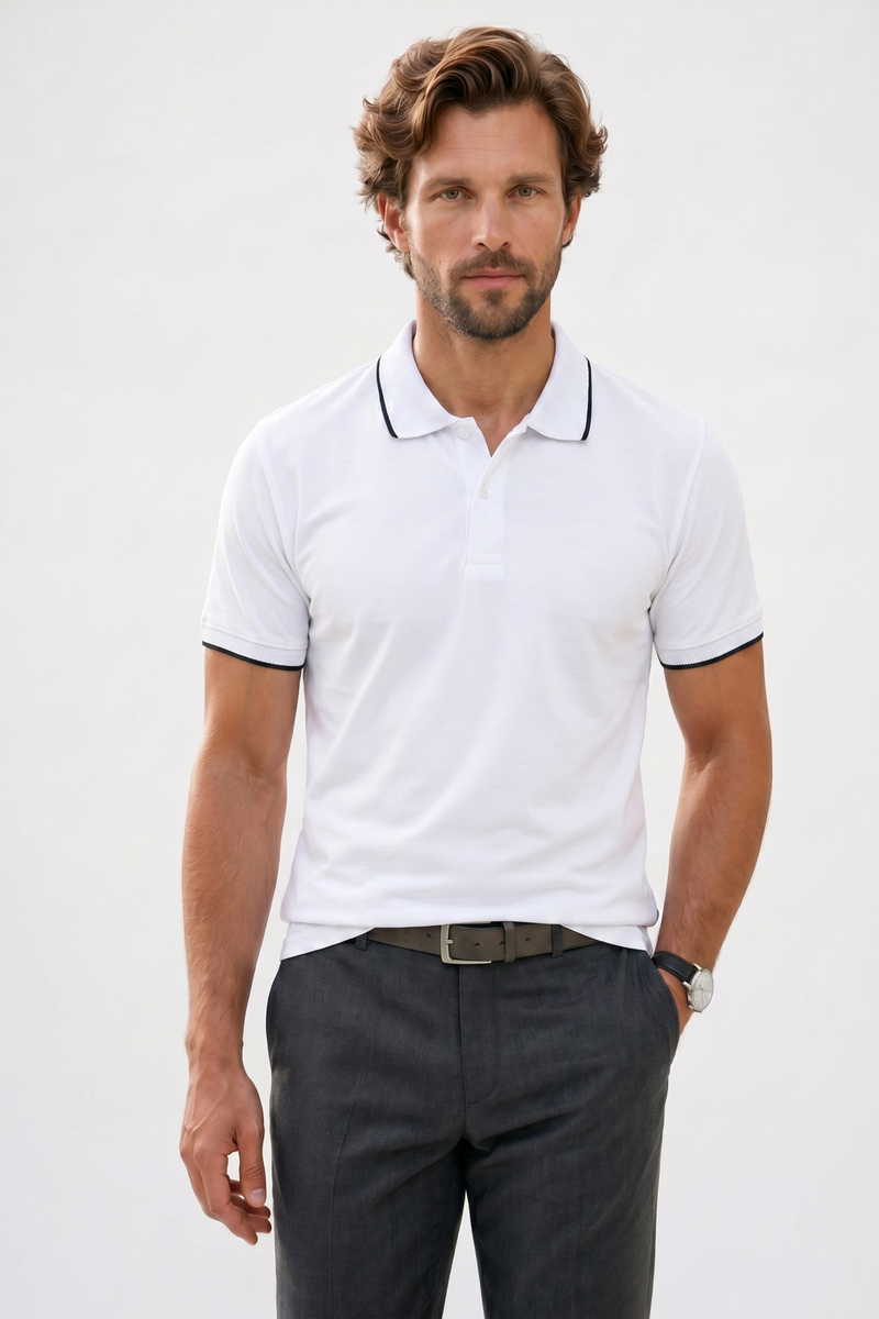 Classic Fit-Comfort Fit - Правa Кройка Тениска
