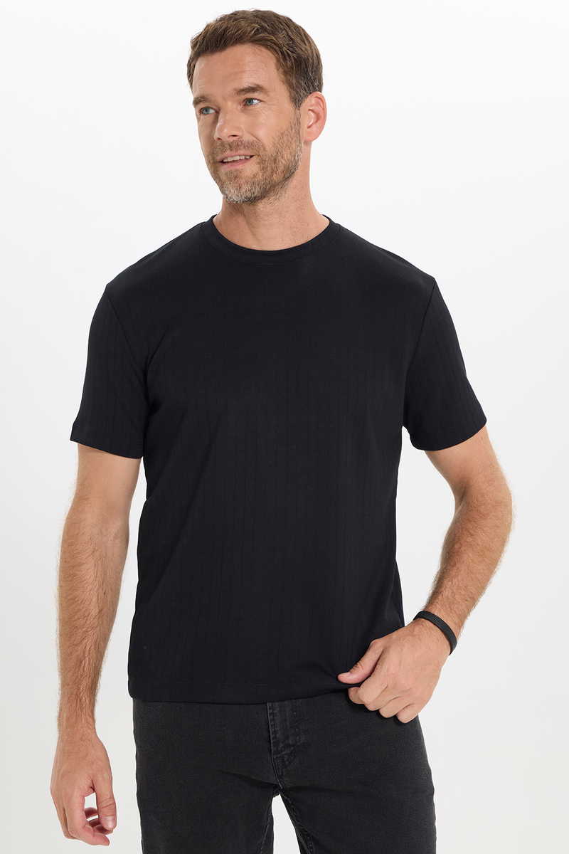 Striped Black T-Shirt Striped Black T-Shirt