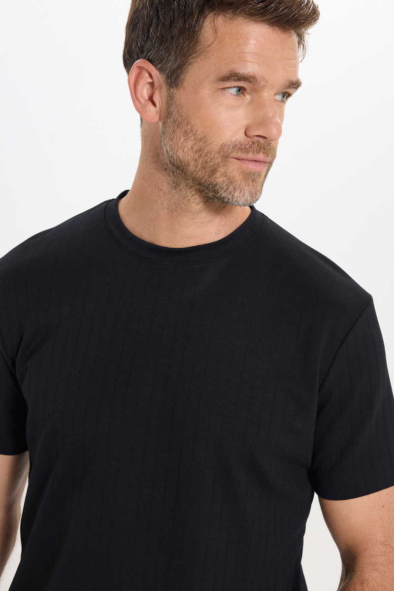 Striped Black T-Shirt Striped Black T-Shirt