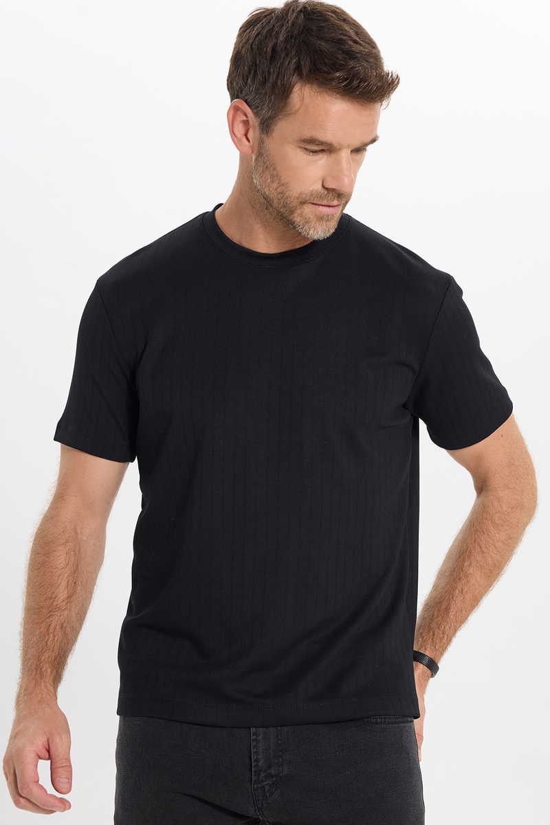 Striped Black T-Shirt Striped Black T-Shirt