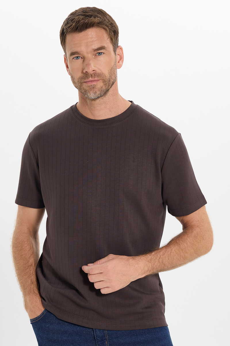 Striped Brown T-Shirt