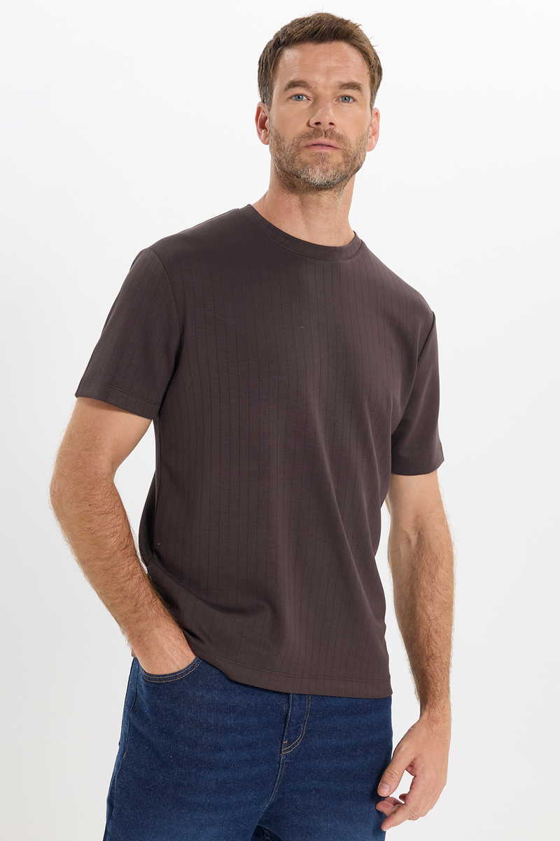Striped Brown T-Shirt