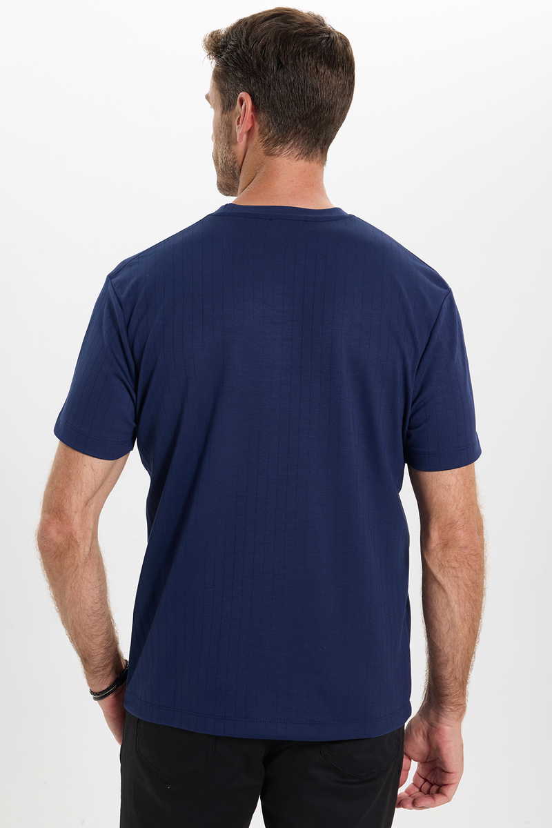 Striped Navy Blue T-Shirt Striped Navy Blue T-Shirt