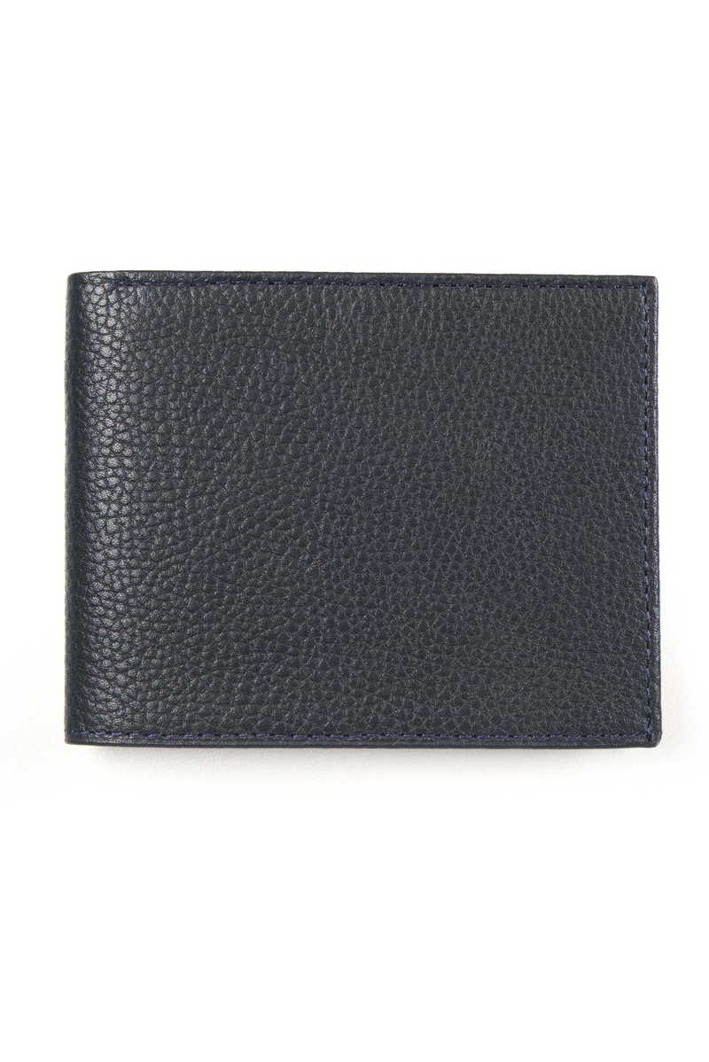 Leather Navy Blue Wallet