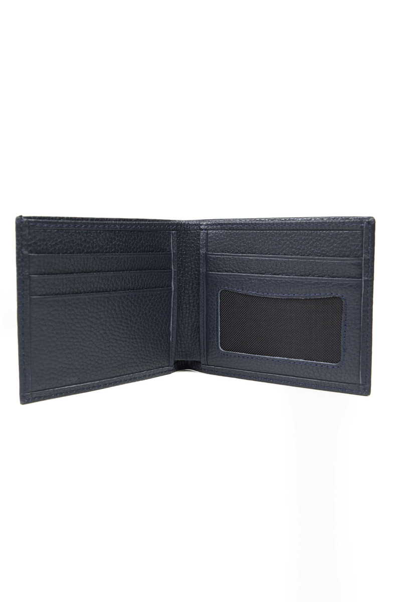 Leather Navy Blue Wallet