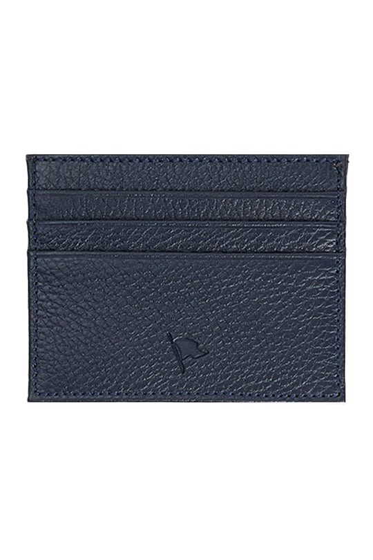 Leather Navy Blue Wallet