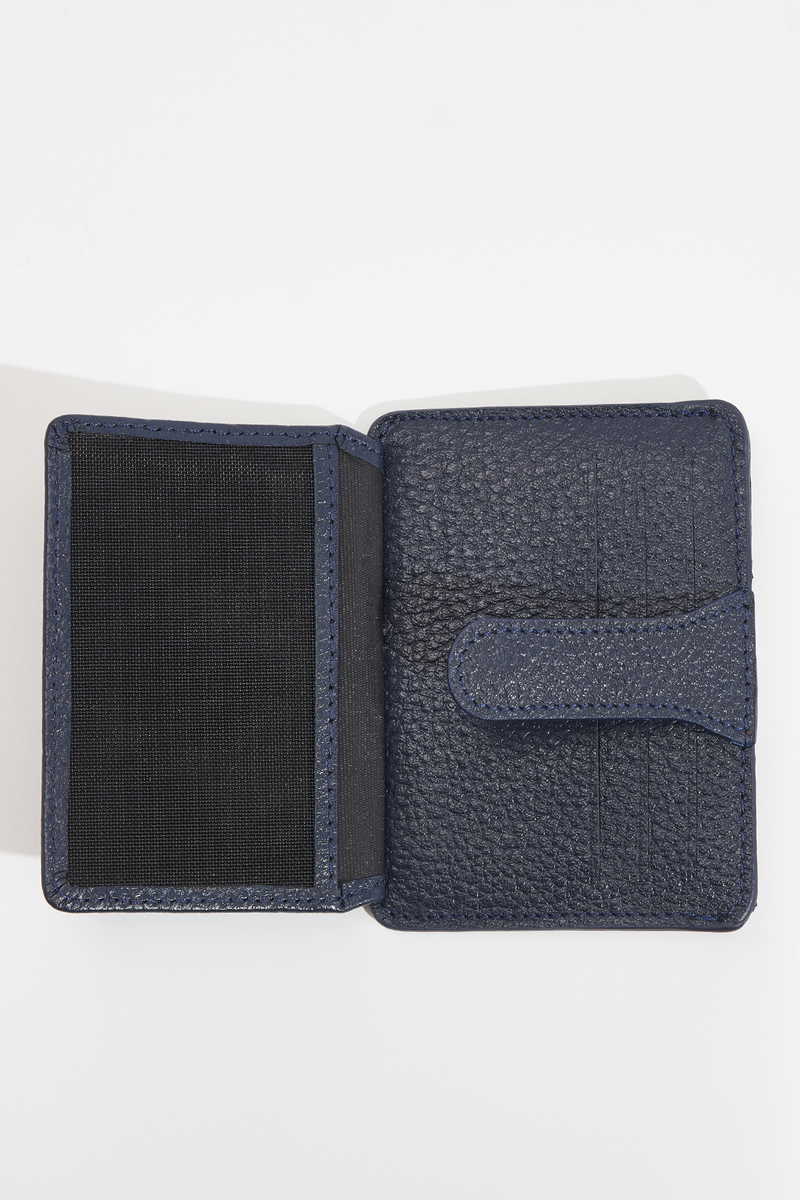 Leather Navy Blue Wallet Leather Navy Blue Wallet