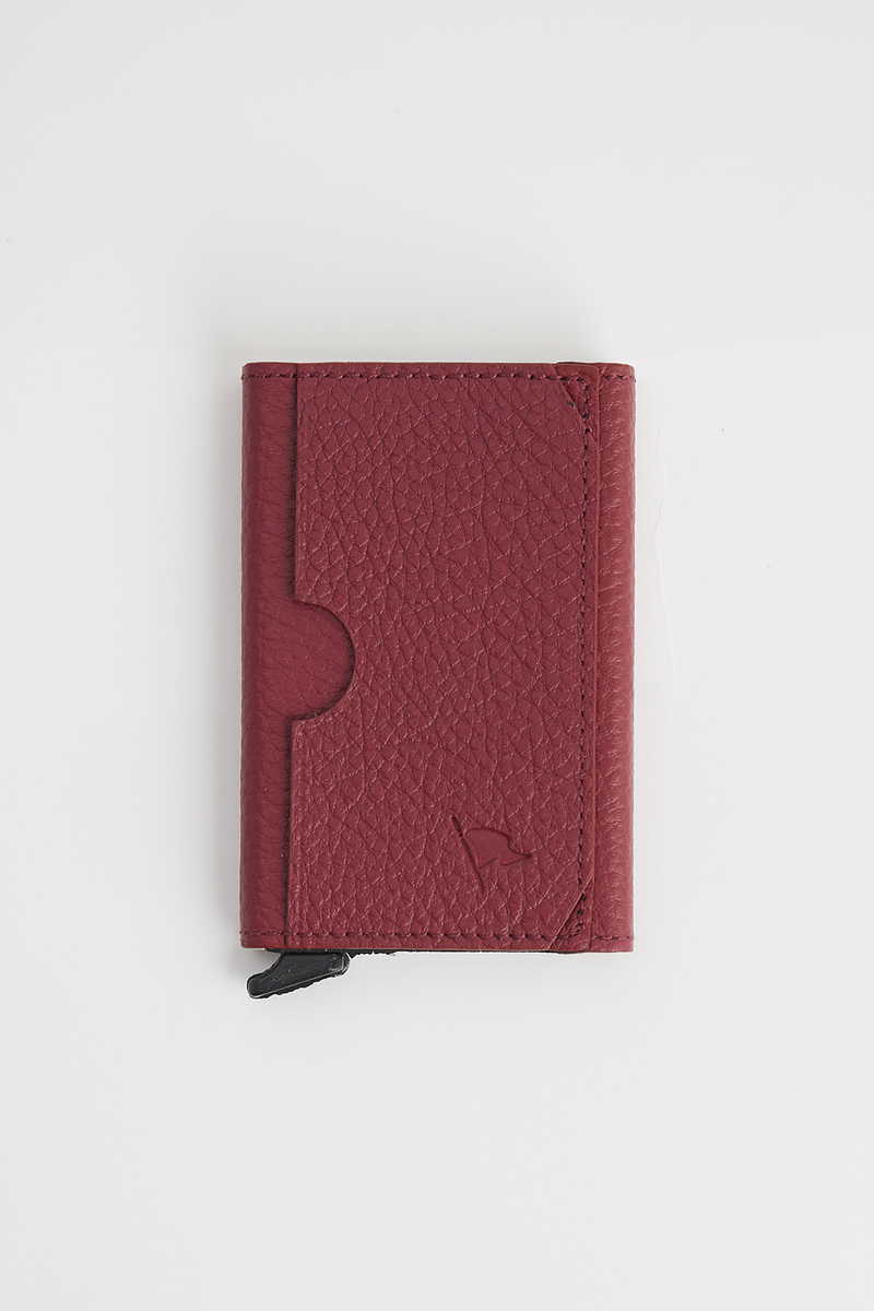 Leather Claret Red Wallet
