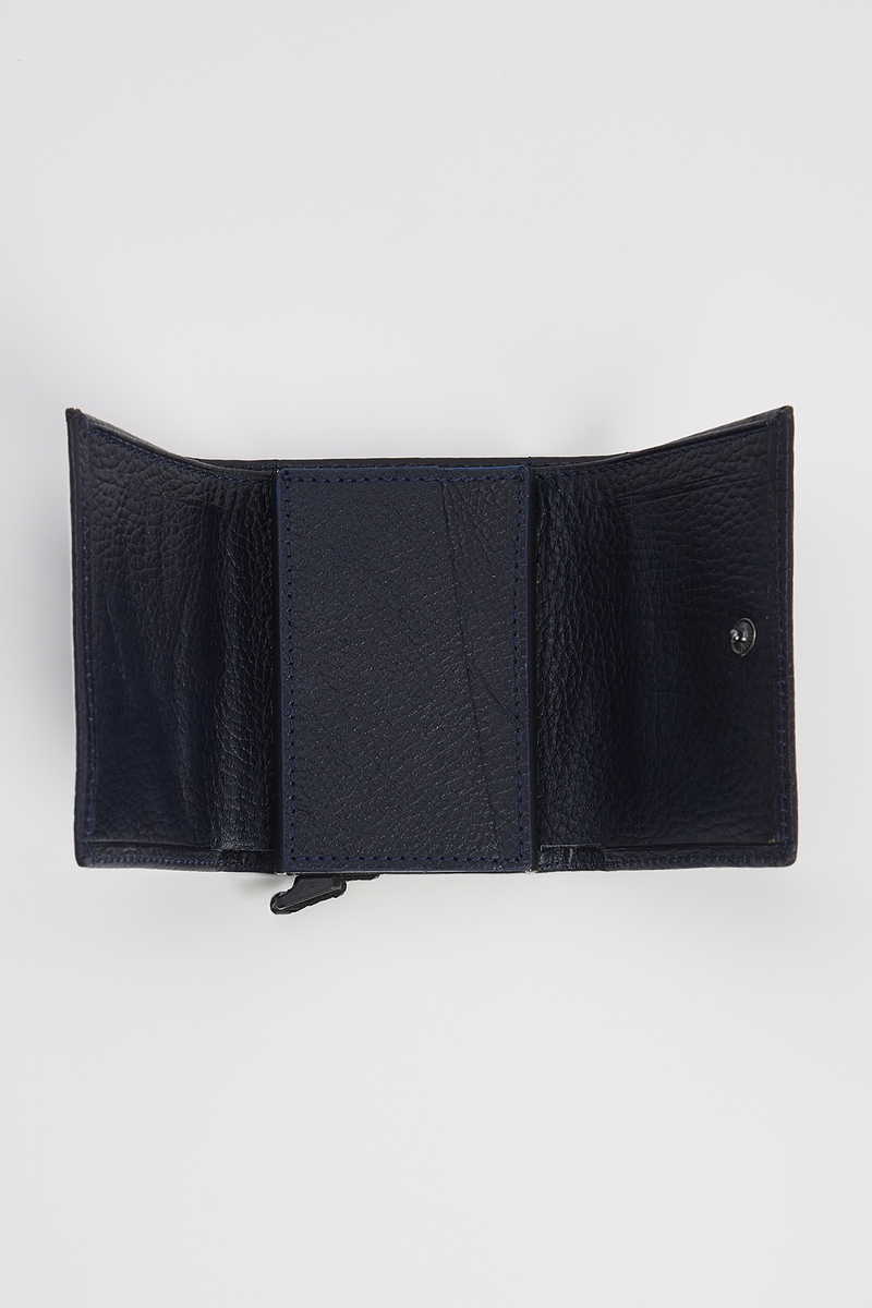 Leather Navy Blue Wallet Leather Navy Blue Wallet