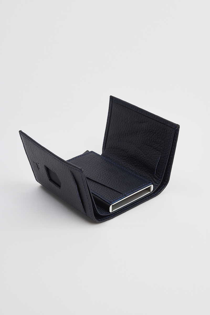 Leather Navy Blue Wallet Leather Navy Blue Wallet