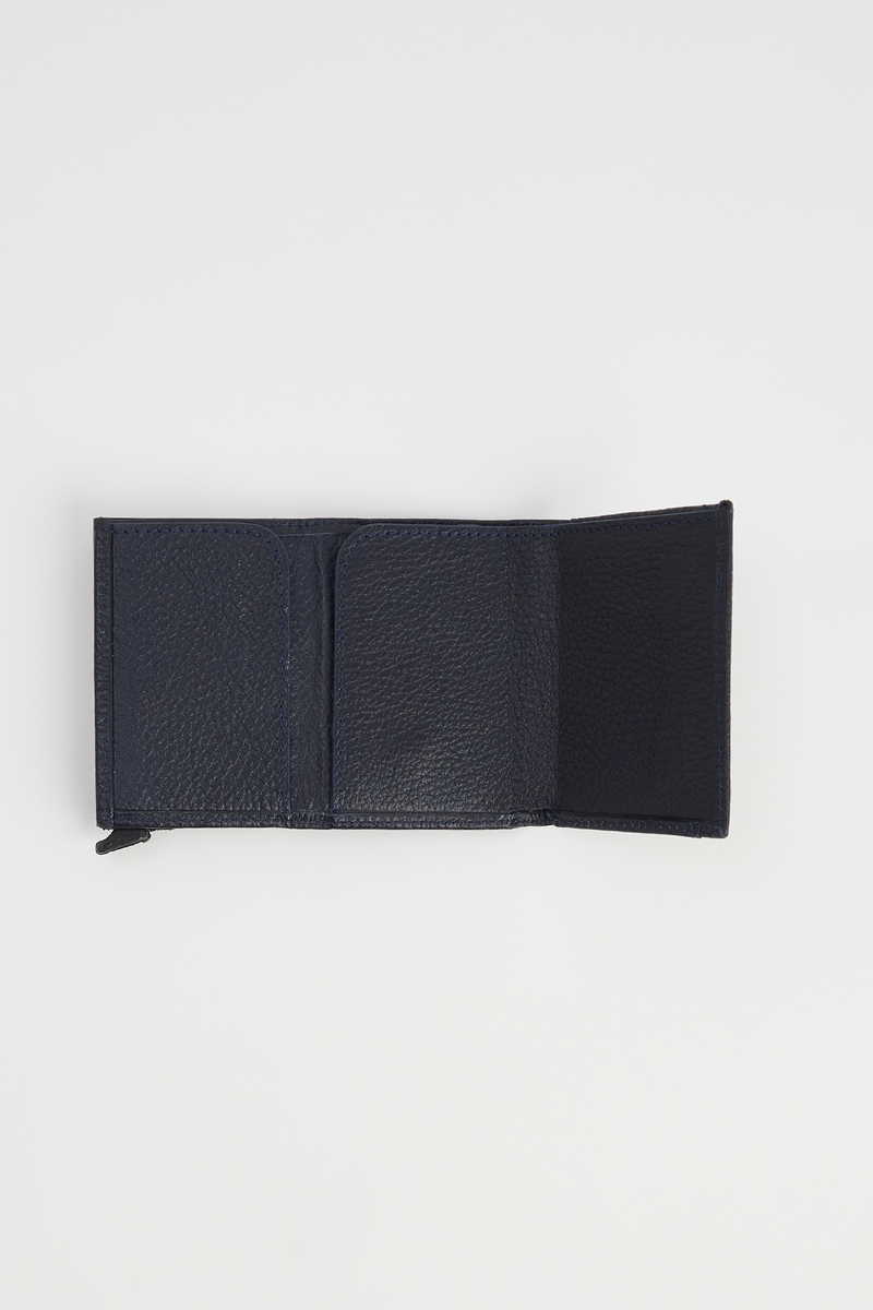 Leather Navy Blue Wallet Leather Navy Blue Wallet
