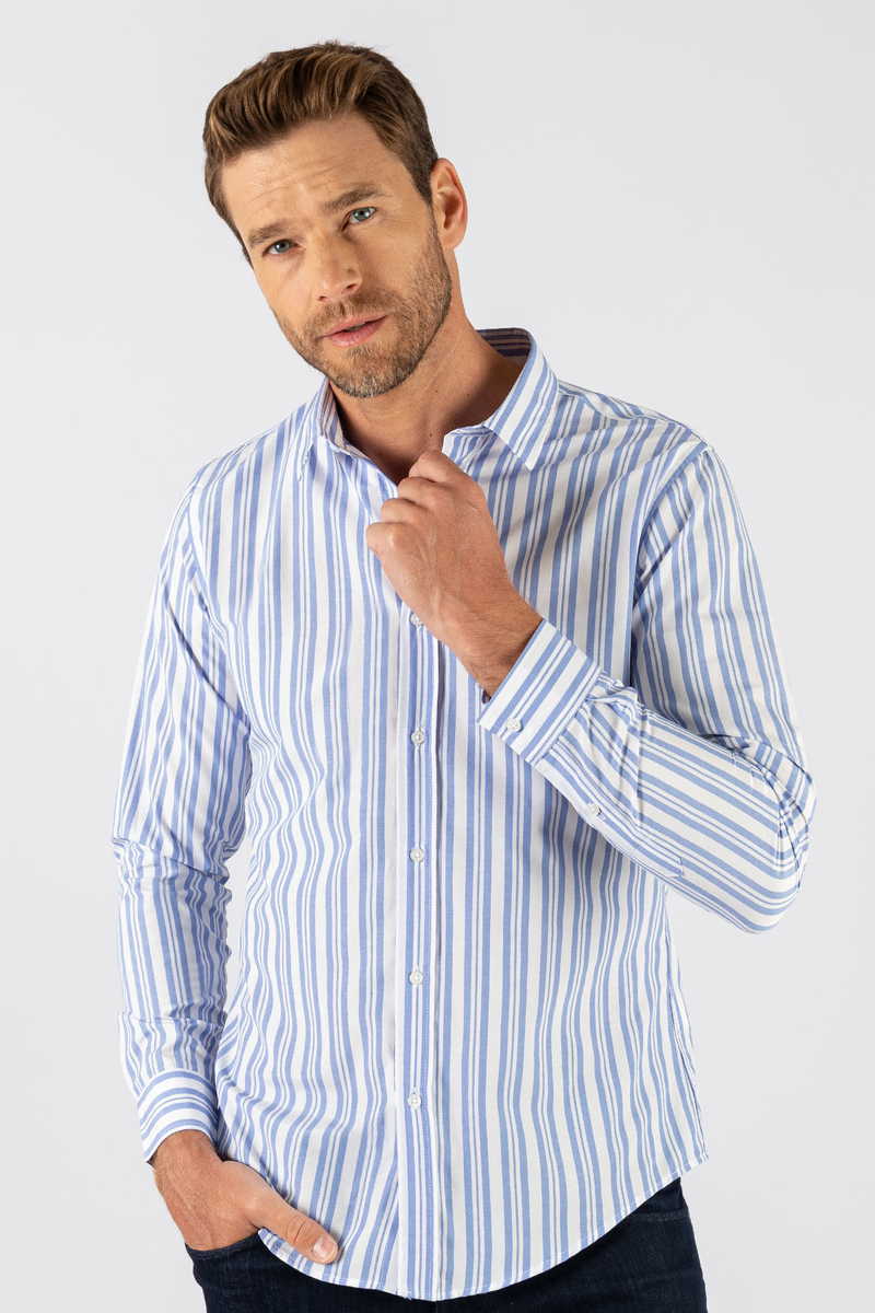 Slim Fit-Strukirana Slim Fit-Strukirana