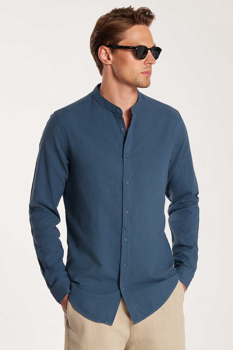 Slim Fit-Strukirana Košulja Slim Fit-Strukirana Košulja