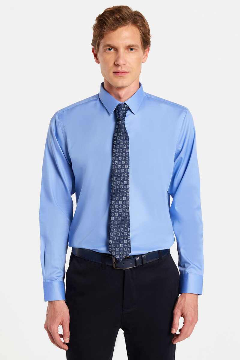 Slim Fit-Strukirana Košulja