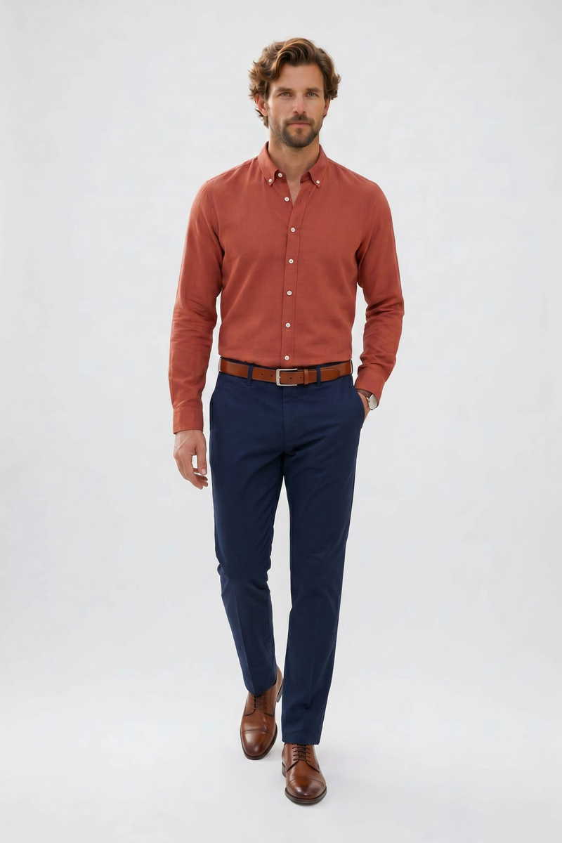 Slim Fit-Strukirana Košulja Slim Fit-Strukirana Košulja