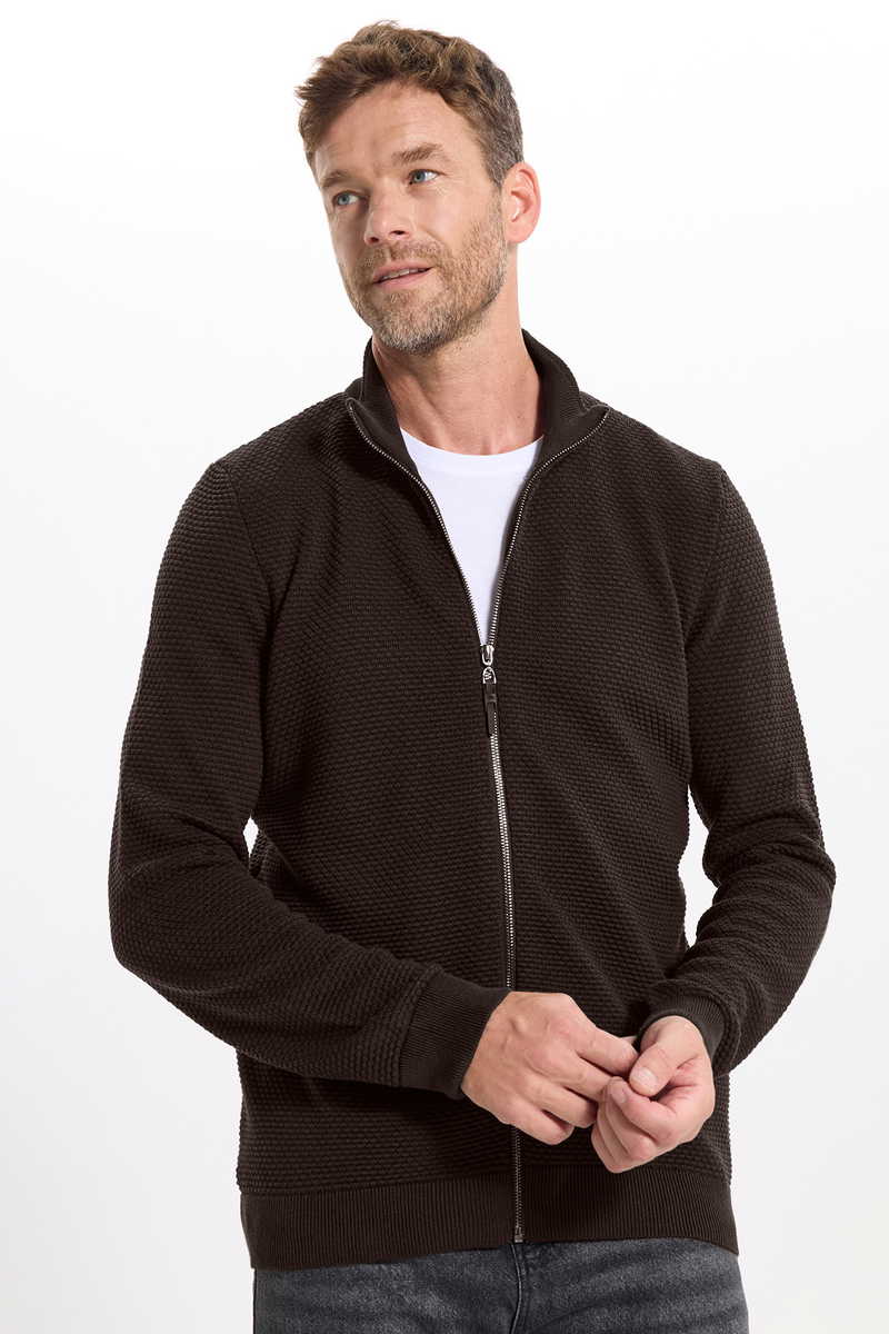 Textured  Cardigan