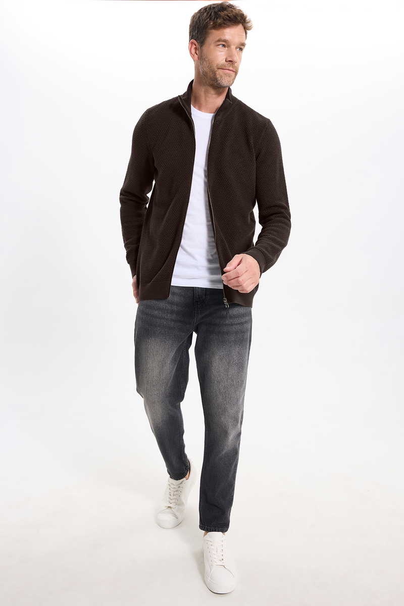 Textured  Cardigan