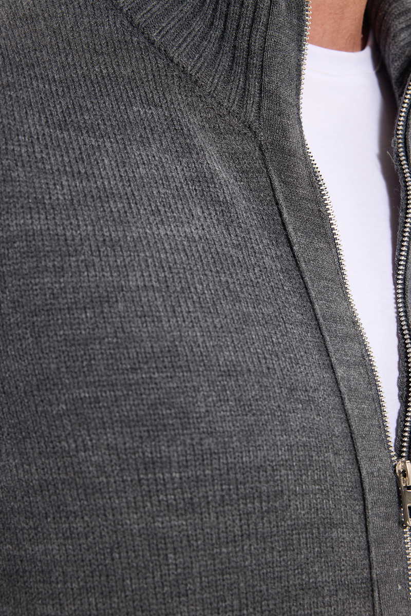 Plain Grey Cardigan