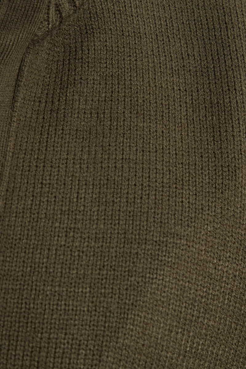 Plain Khaki Cardigan