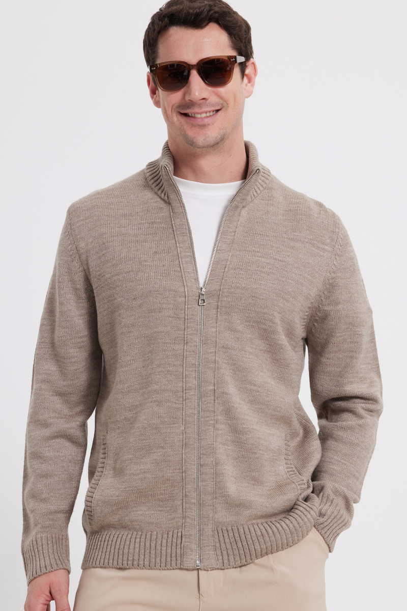 Plain Brown Cardigan