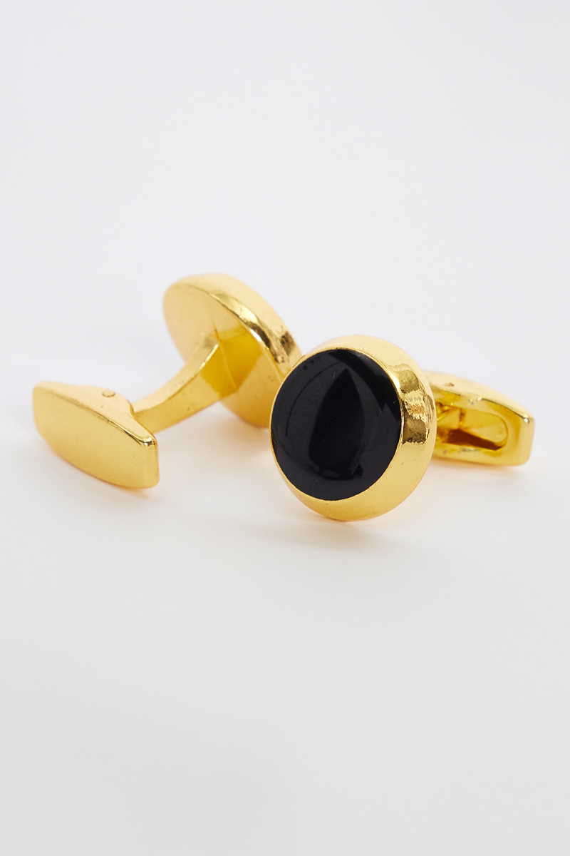 Mintás Fekete Mandzsettagomb