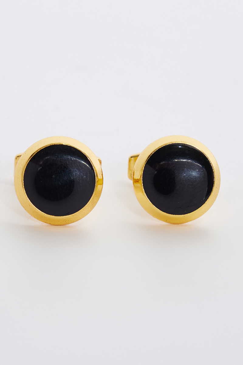 Mintás Fekete Mandzsettagomb Mintás Fekete Mandzsettagomb