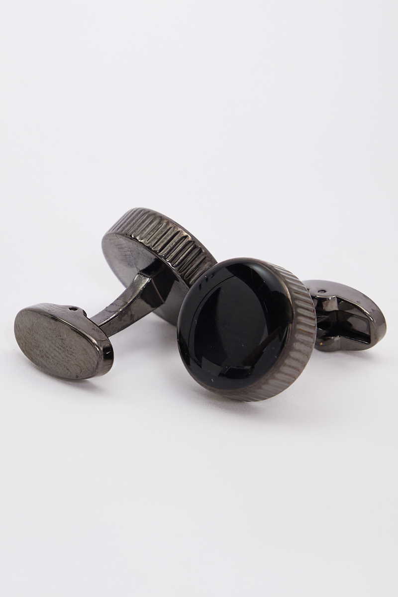 Mintás Fekete Mandzsettagomb