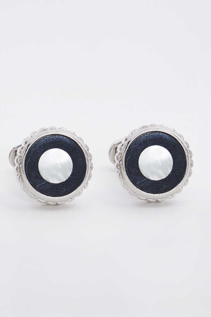 Mintás Fekete Mandzsettagomb