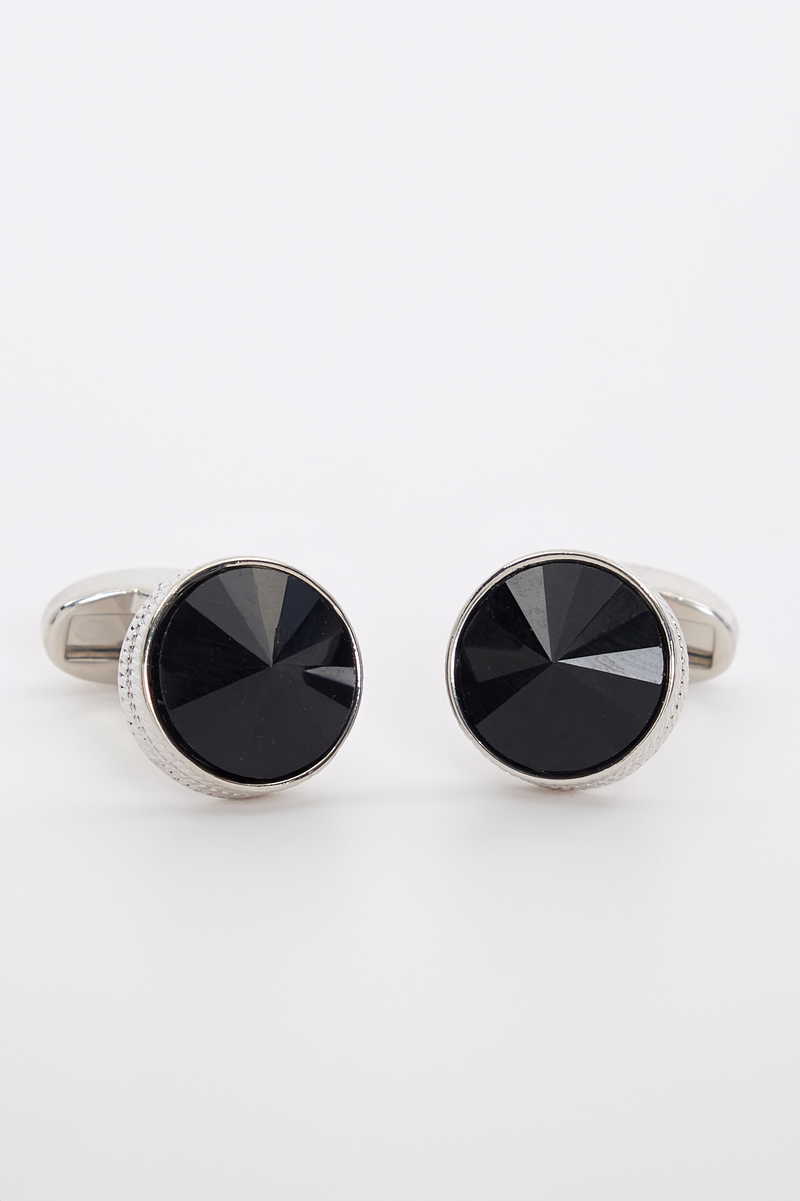 Mintás Fekete Mandzsettagomb