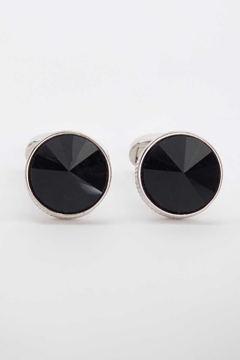 Mintás Fekete Mandzsettagomb