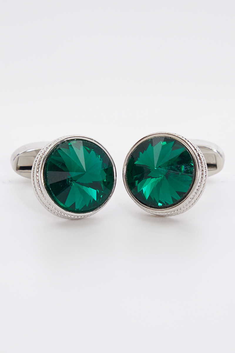 Mintás Zöld Mandzsettagomb