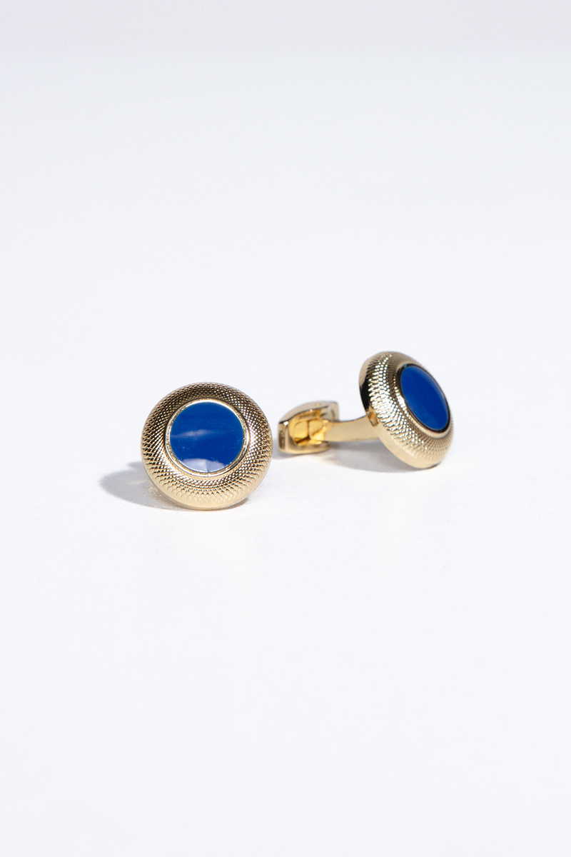 Patterned Gold Cufflink