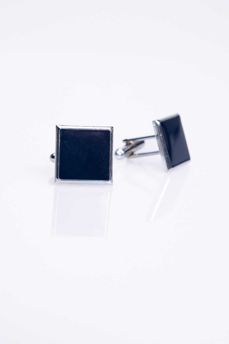 Patterned Black Cufflink