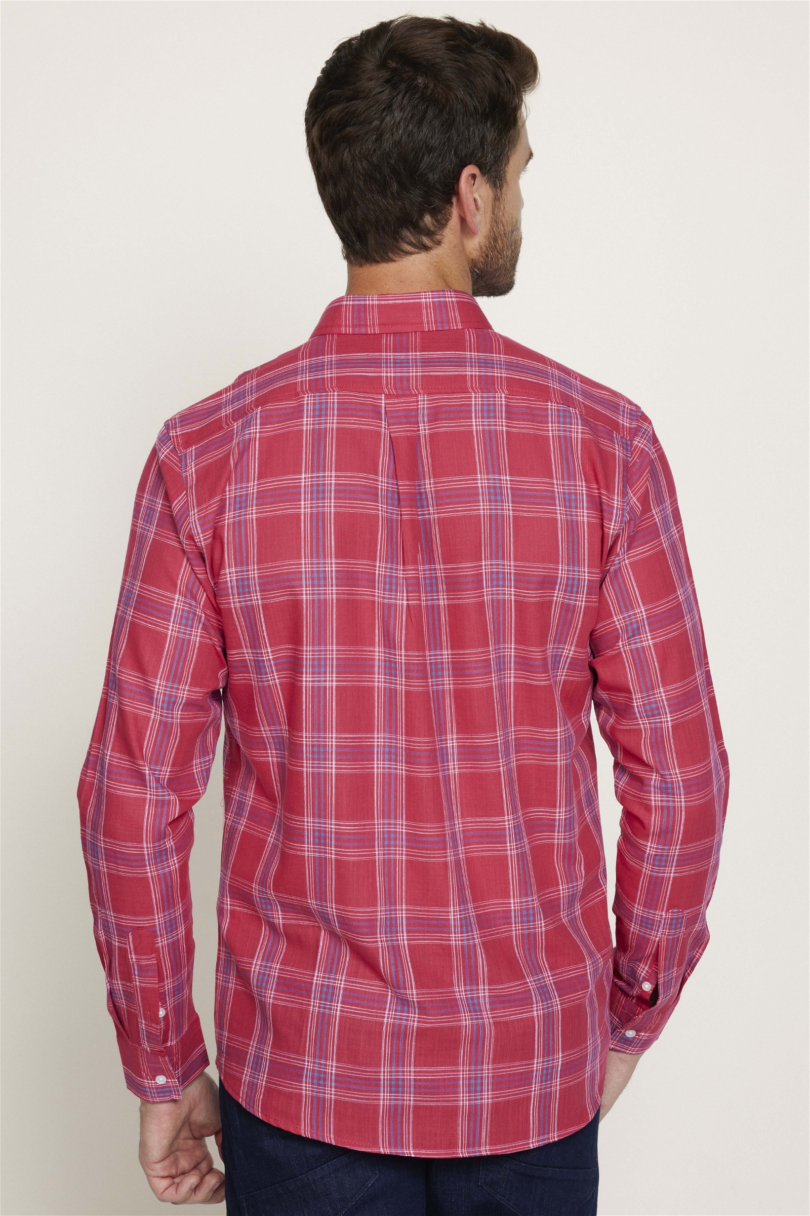 Checked Claret Red Shirt