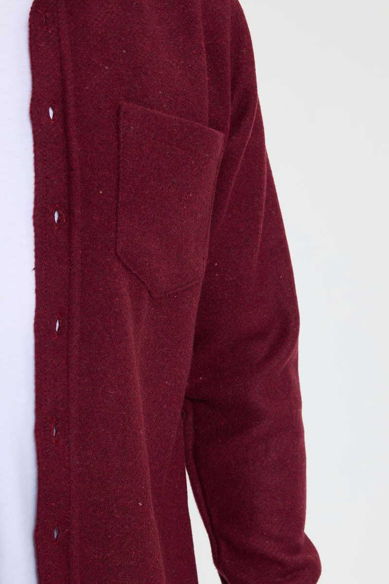 Bordó Classic Fit - Comfort Fit Téli Flanel Ing – TUDORS Bordó Classic Fit - Comfort Fit Téli Flanel Ing – TUDORS