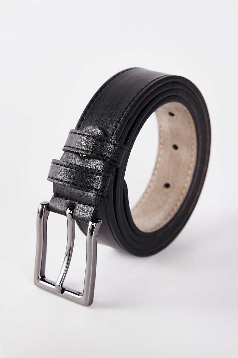 Patterned Black Belt