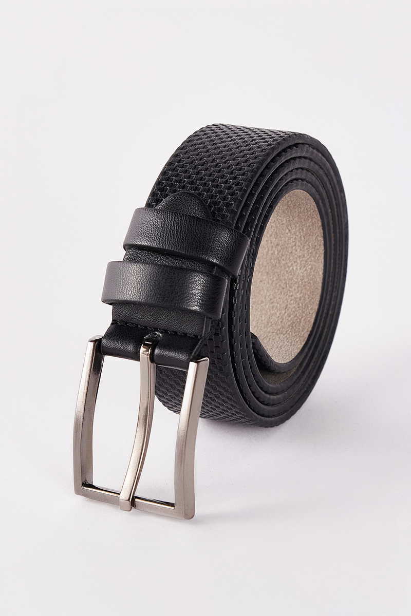 Patterned Black Belt