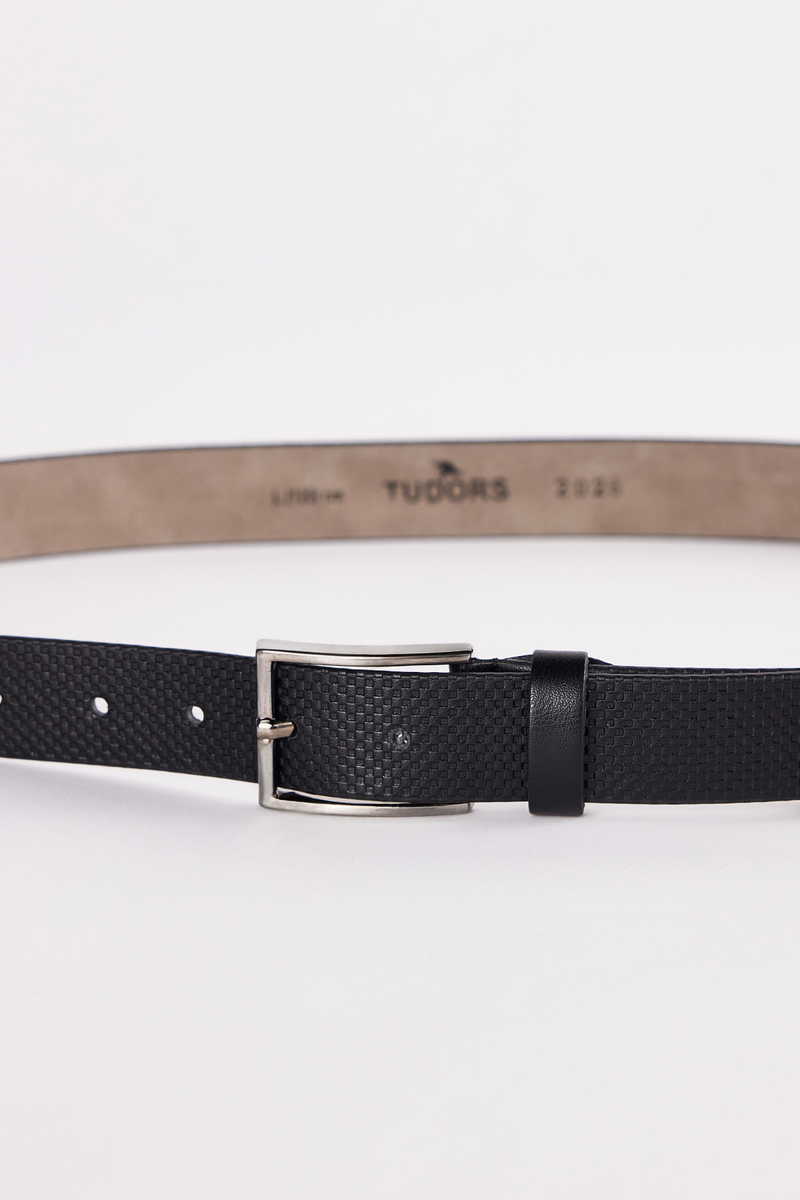 Patterned Black Belt