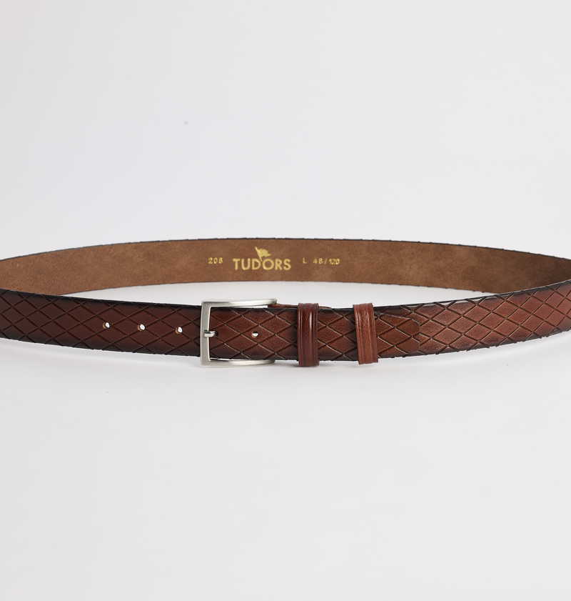 Patterned Claret Red Belt