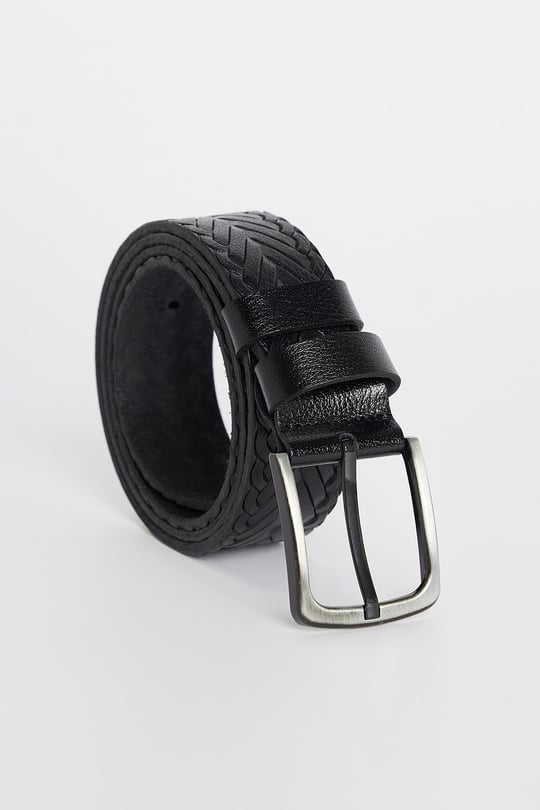 Patterned Black Belt