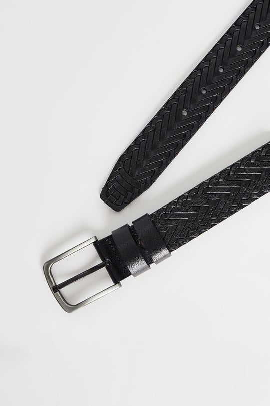 Patterned Black Belt